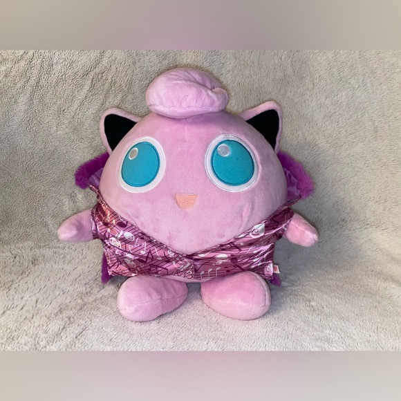 BUILD-A-BEAR JIGGLYPUFF POKEMON STUFFED ANIMAL PLUSH WITH OUTFIT DISPLAY ONLY - Picture 1 of 13